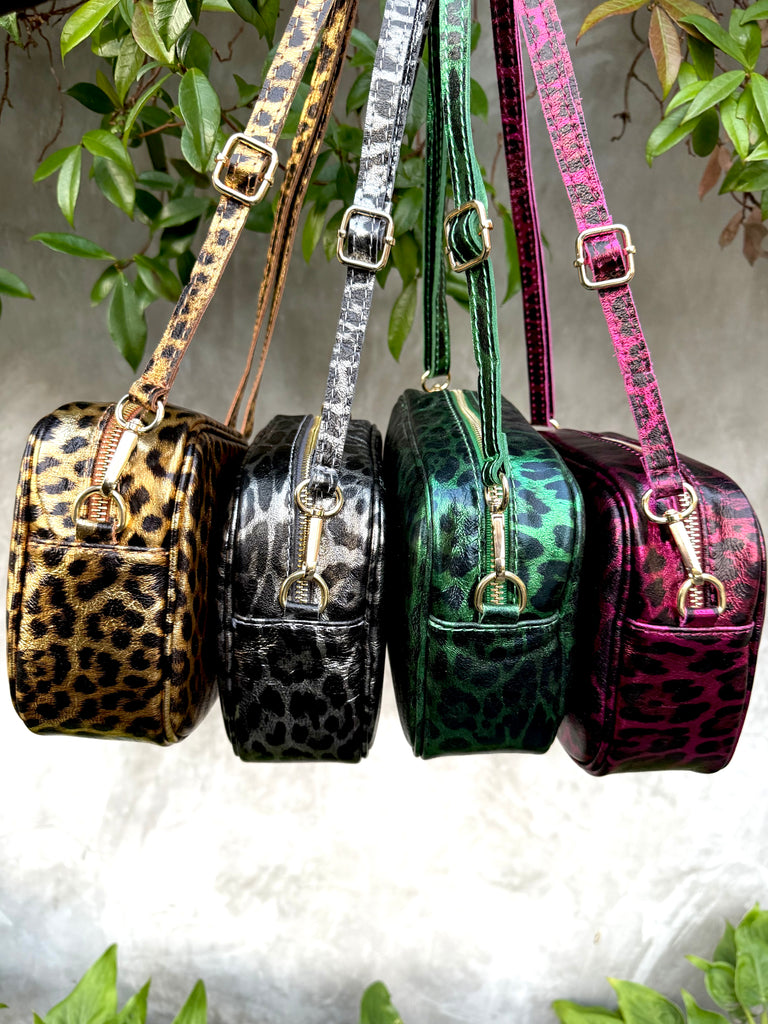 Rory Bag - Emerald Leopard