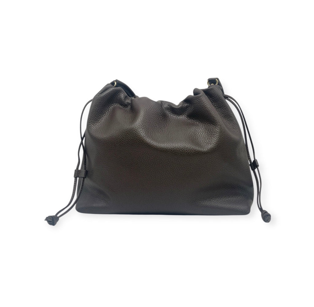 Scarlett Scrunch Bag - Chocolate