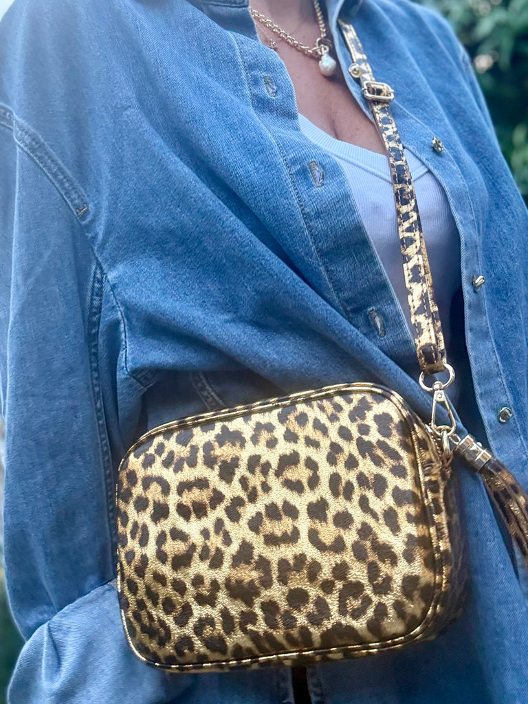 Rory Bag - Gold Leopard