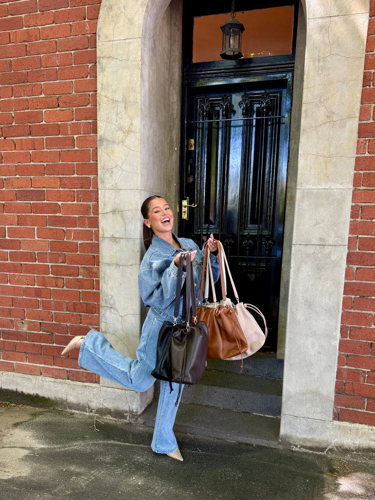 Scarlett Scrunch Bag - Blush