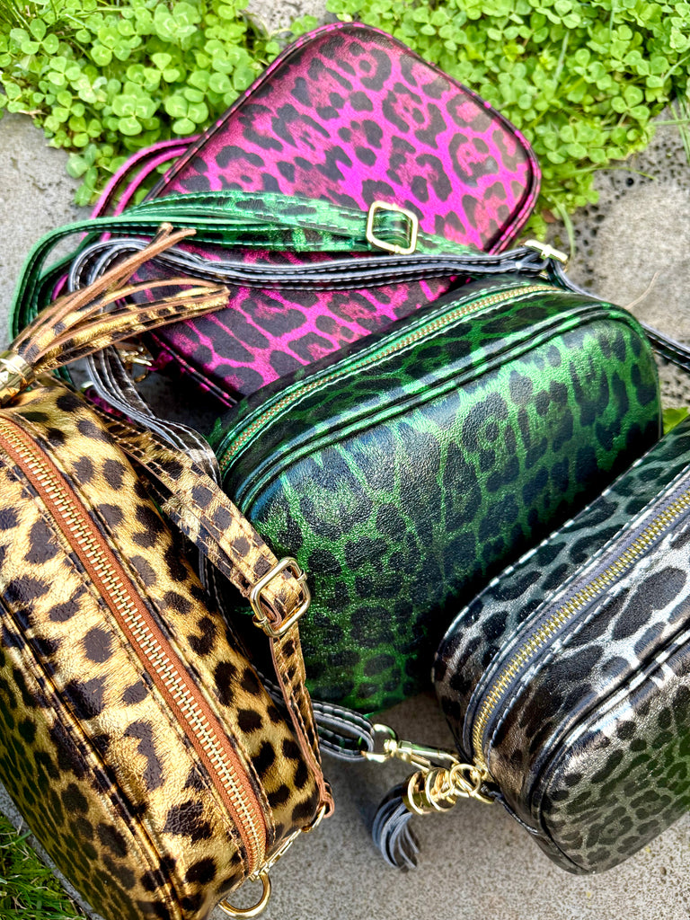 Rory Bag - Silver Leopard