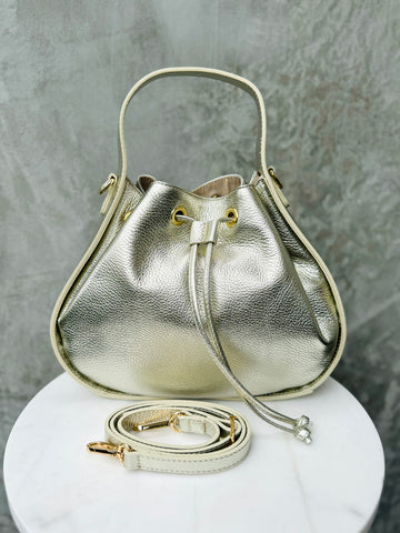 Delilah Hobo - Metallic Dark Silver