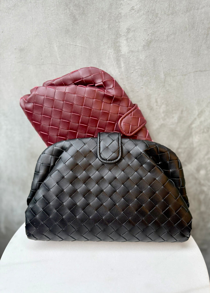 Katia Woven Bag - Black **pre-order**