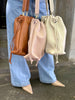Scarlett Scrunch Bag - Tan