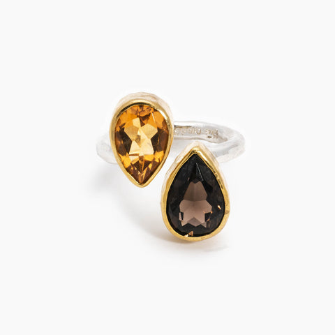 SAVANNA RING - GOLD/TOPAZ